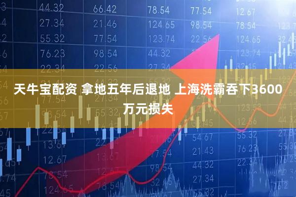 天牛宝配资 拿地五年后退地 上海洗霸吞下3600万元损失